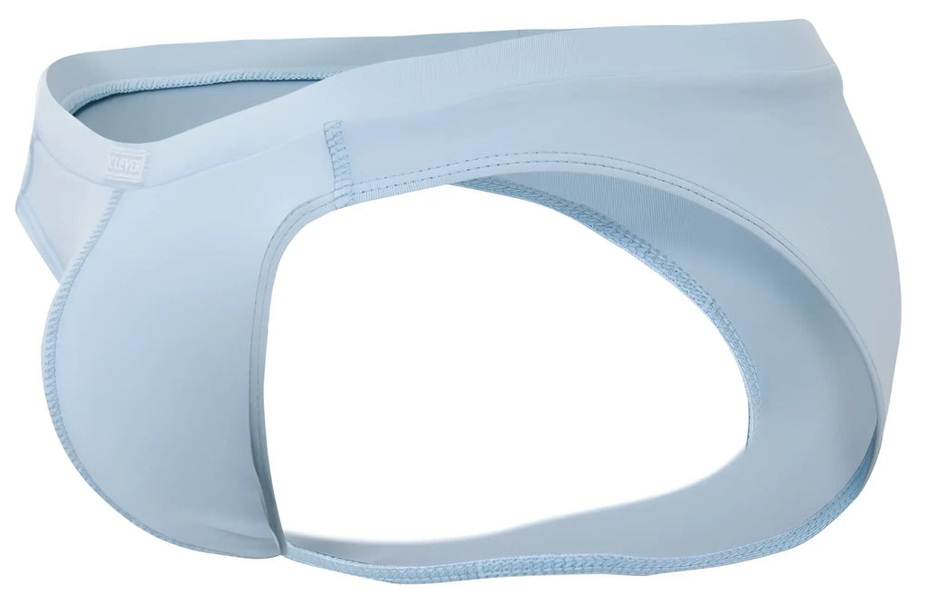 Light blue seamless fabric briefs with a smooth form fitting design by clever 2048 cordoba briefs color blue