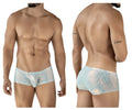 Light blue lace men’s briefs with a subtle pattern from Clever 2061 diamond trunks color blue collection