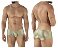 Men’s clever 2061 diamond trunks metallic gold patterned briefs made of shiny fabric for stylish comfort