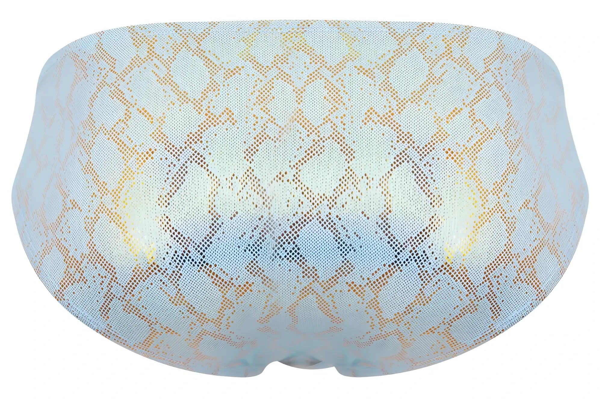 Clever 2062 diamond briefs in blue light blue and gold snakeskin patterned mesh swim trunks for swimming and beachwear