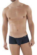 Clever 229924 2pk australian trunks black and white snug fit boxer briefs with clever embroidered waistband for men