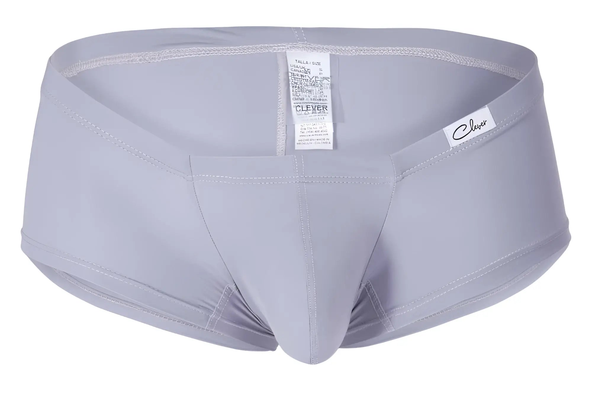 Gray clever 229930 mens briefs with sleek form fitting design and subtle stitching in australian latin trunks pack