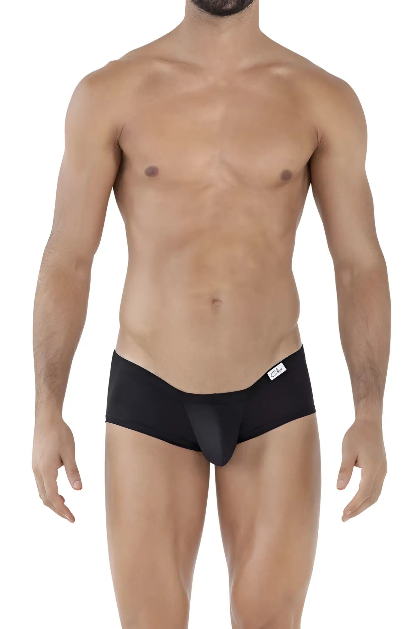 Black mens briefs clever 229930 3pk australian latin trunks in white black and gray with smooth form fitting design and white tag