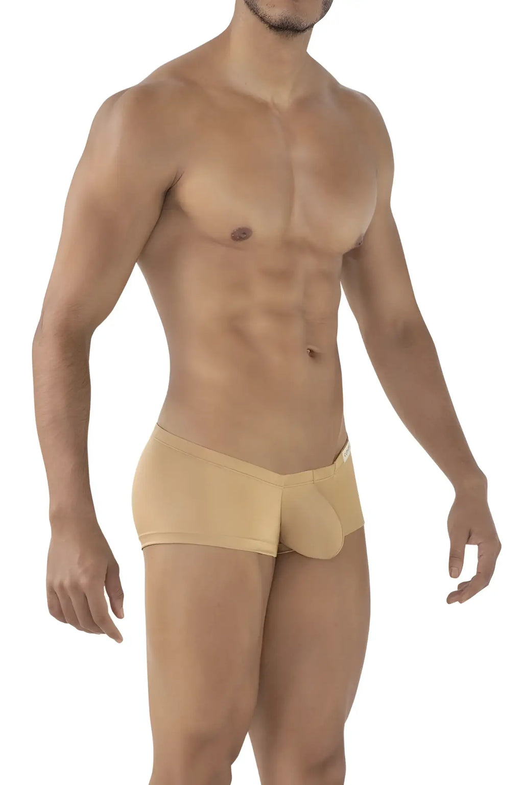 Beige clever 229941 men’s briefs with smooth form-fitting design from 3pk australian latin trunks set in blue ochre gold