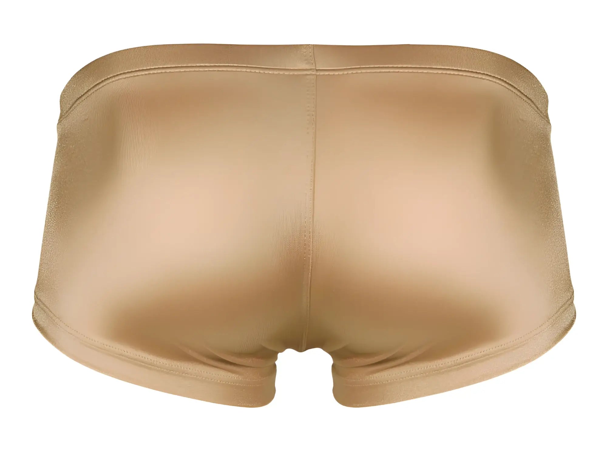Beige satin briefs with smooth glossy finish and neatly stitched seams from clever 229941 3pk australian latin trunks