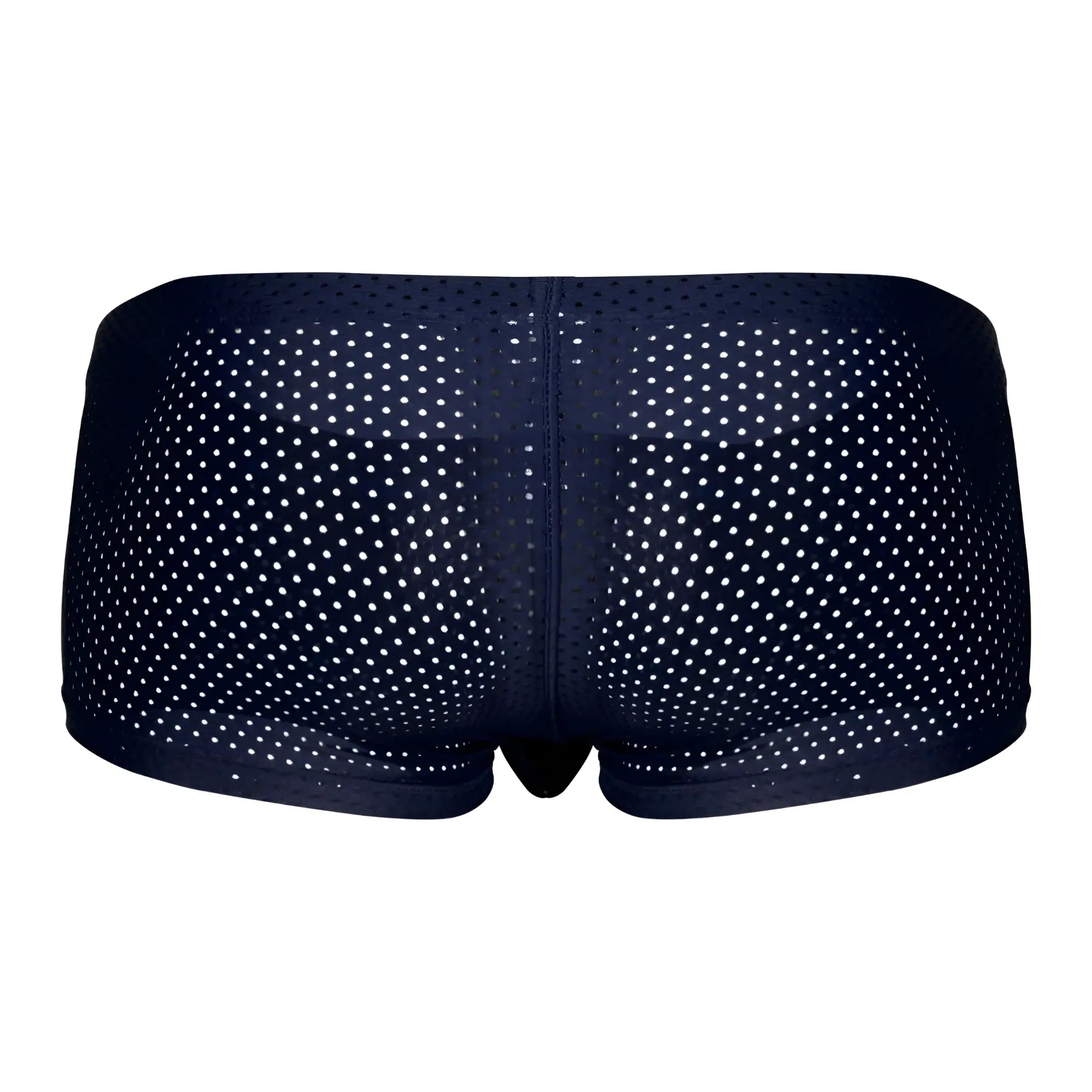 Navy blue mesh briefs with white polka dots from clever 229947 3pk australian latin trunks black red blue set