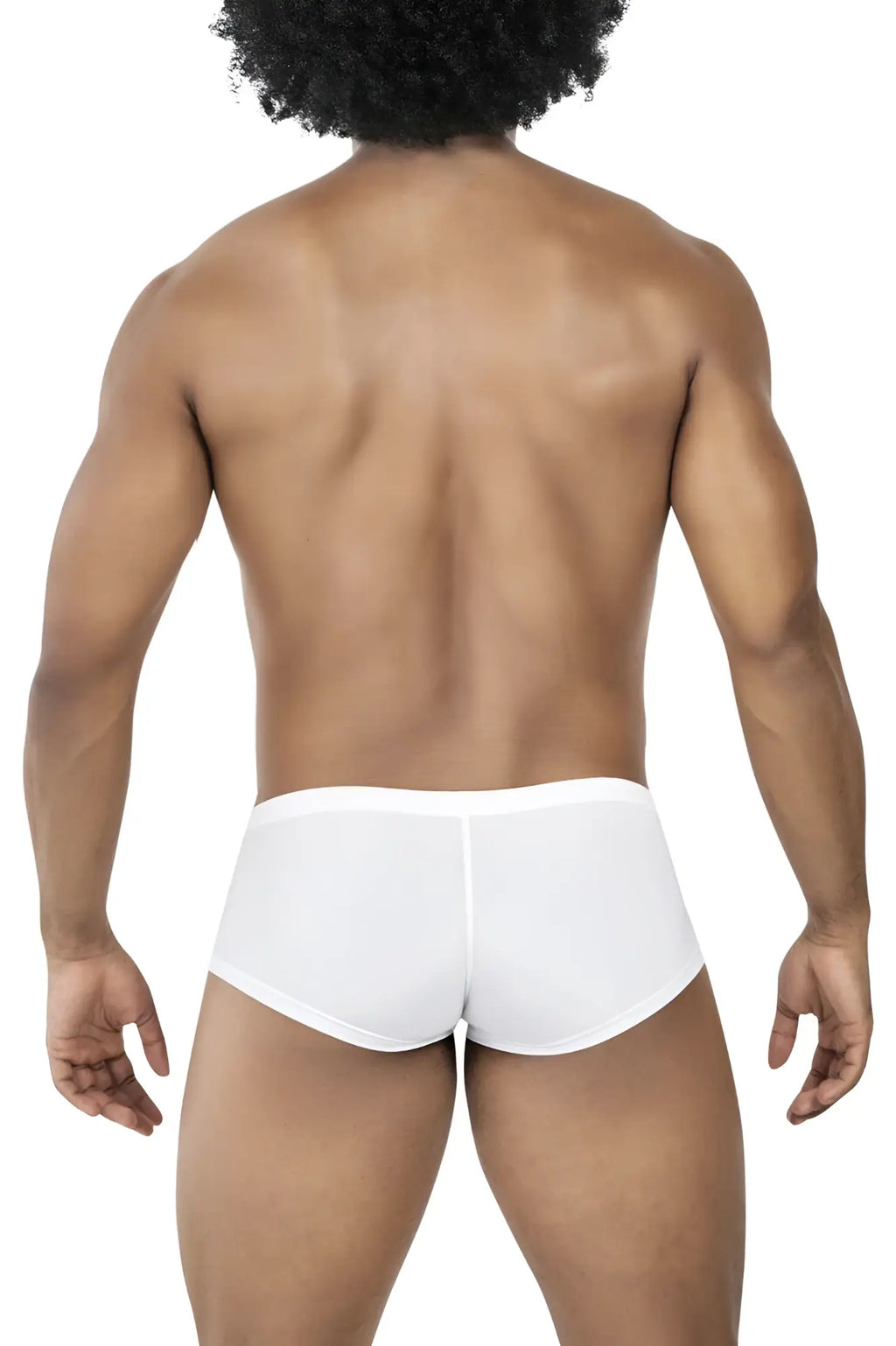 White briefs with smooth form-fitting design from clever 229951 3pk australian latin trunks in blue white and green
