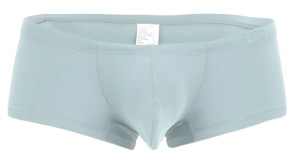 Light blue seamless briefs with subtle clever brand label on waistband from clever 229956 12pk Australian Latin trunks