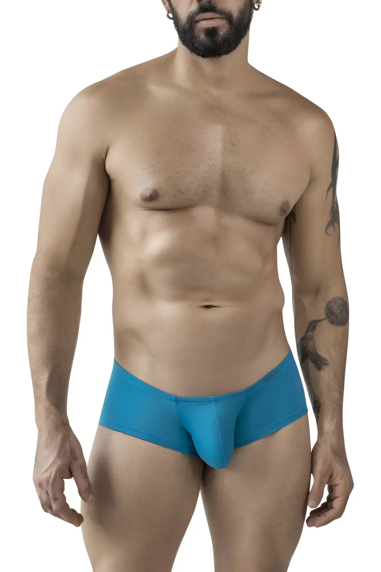 Blue athletic briefs with smooth form-fitting design from clever 229957 12pk australian latin trunks color multi-colored