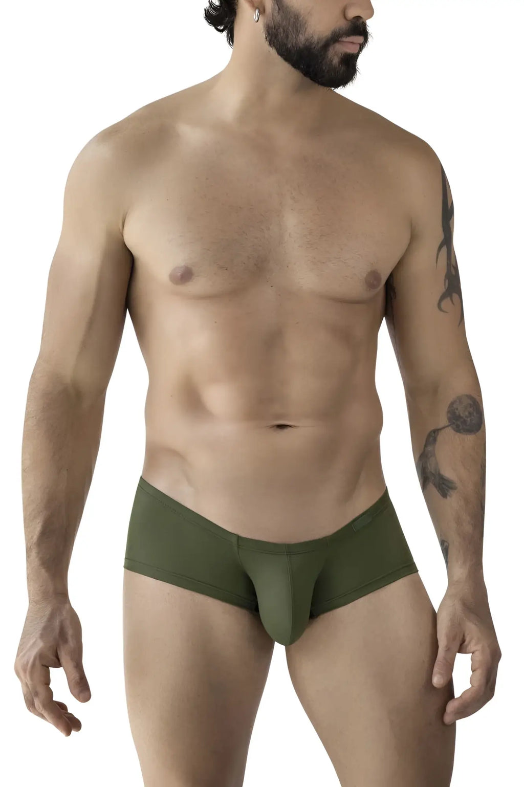 Olive green seamless briefs from clever 229957 12pk australian latin trunks in multi-colored pack for comfortable wear