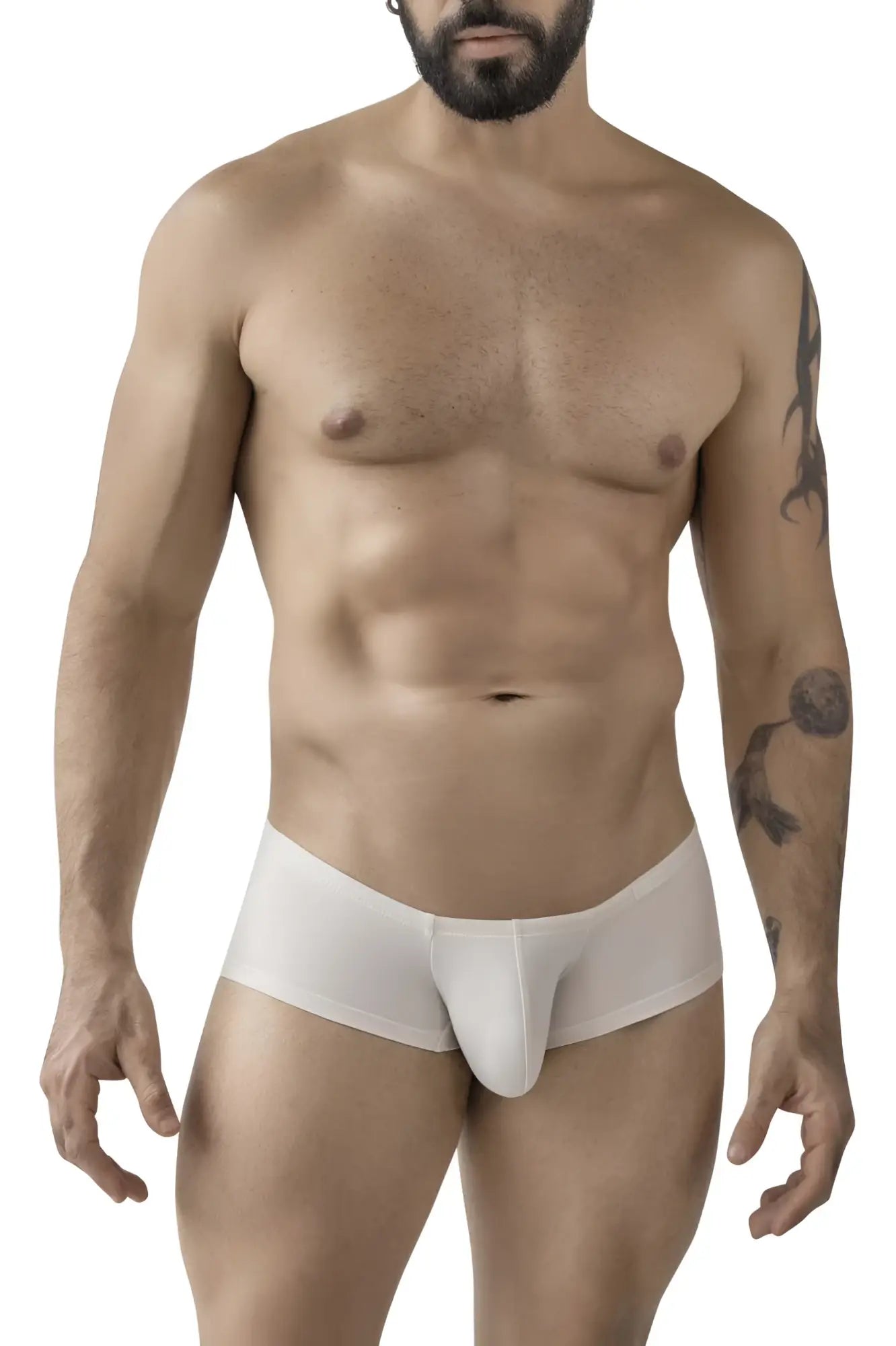 White form-fitting men’s underwear with smooth seamless design clever 229957 12pk australian latin trunks multi-colored