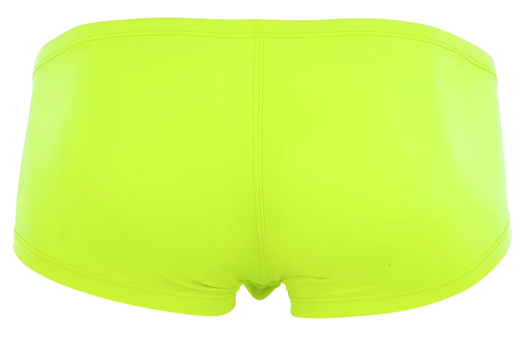 Bright neon green clever 229958 3pk australian latin trunks made of smooth stretchy fabric in multi-colored pack