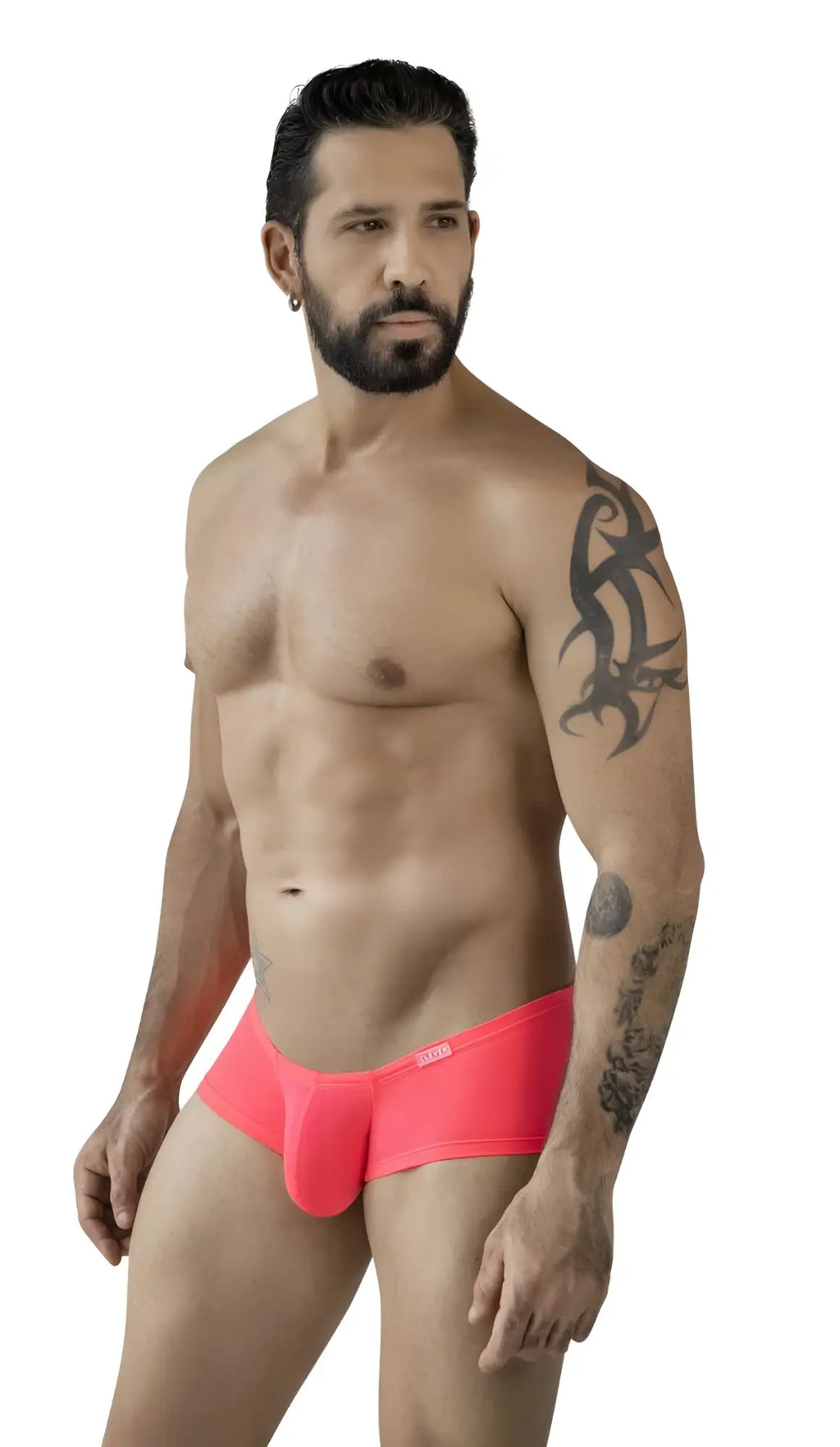 Bright pink clever 229958 men’s briefs with smooth form-fitting design in multi-colored australian latin trunks 3pk