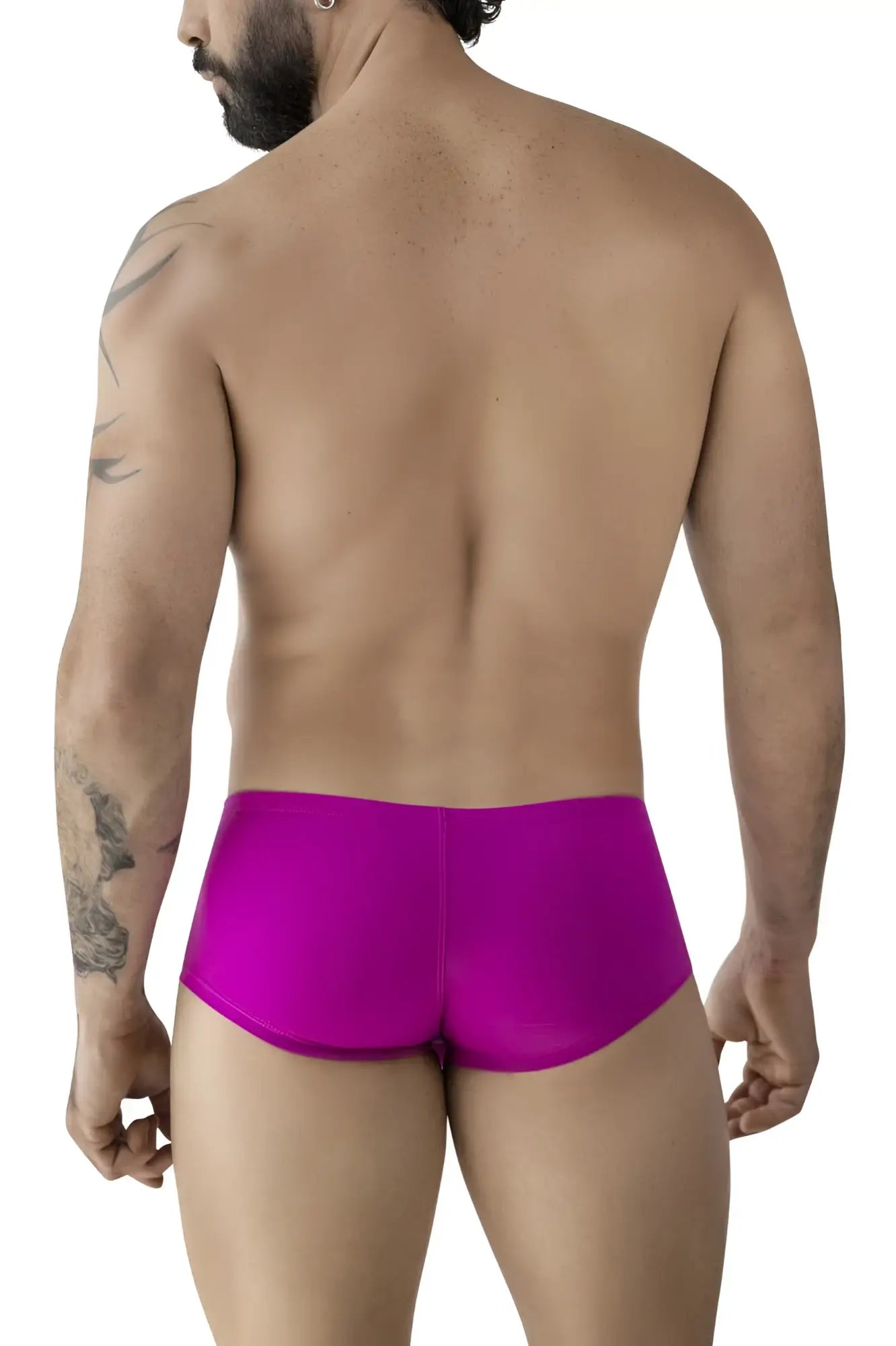 Vibrant magenta clever 229958 3pk australian latin trunks with smooth form-fitting design in multi-colored set