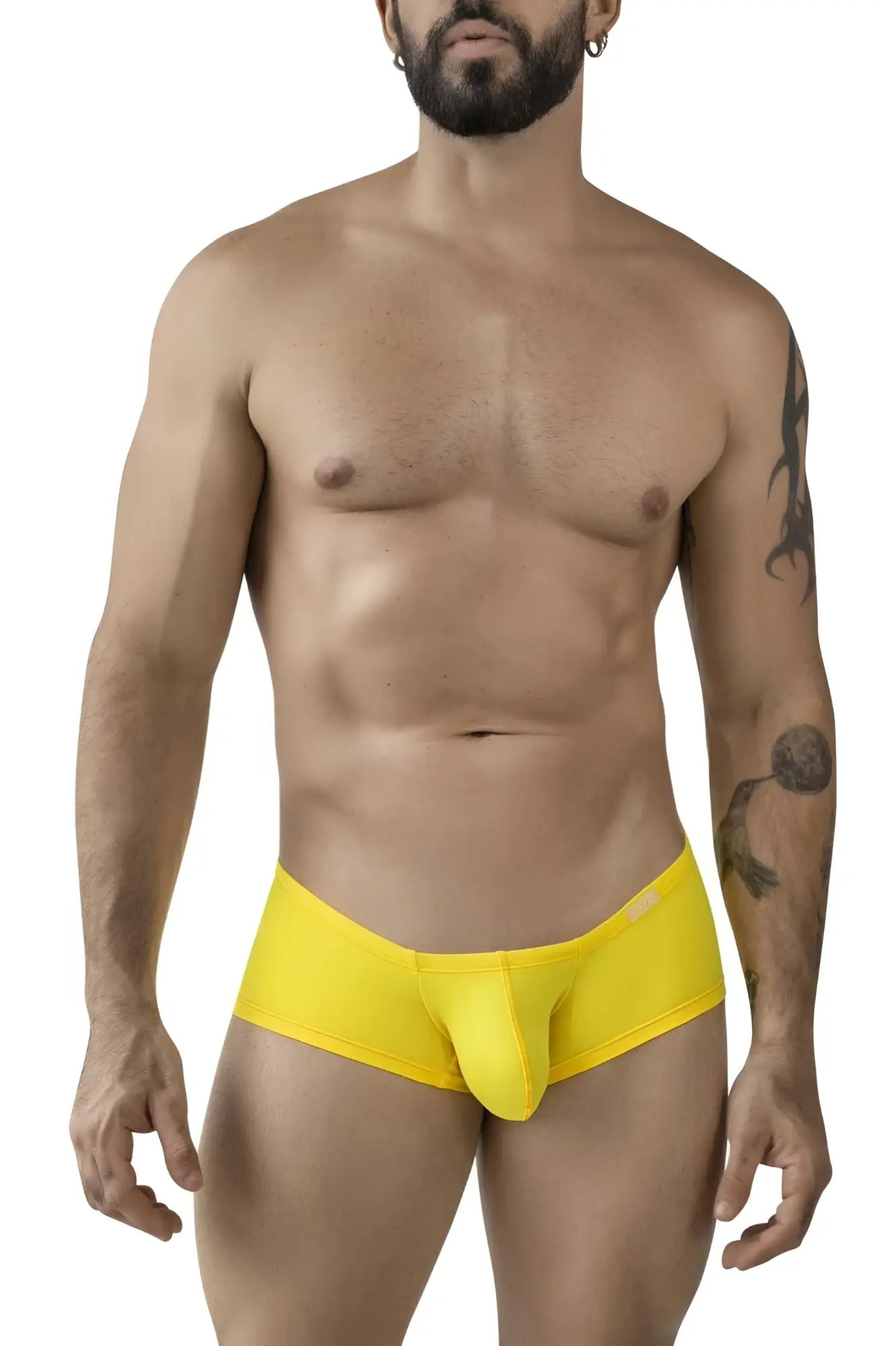 Bright yellow seamless men’s briefs from clever 229959 3pk australian latin trunks multi-colored set