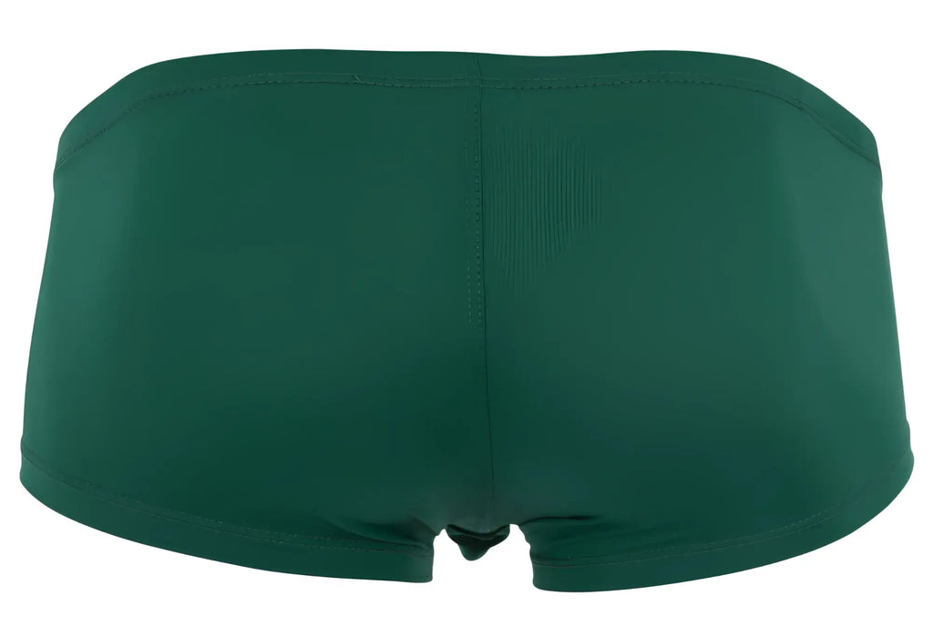 Dark green smooth textured briefs with a seamless design from clever 229960 3pk australian latin trunks multi-colored set