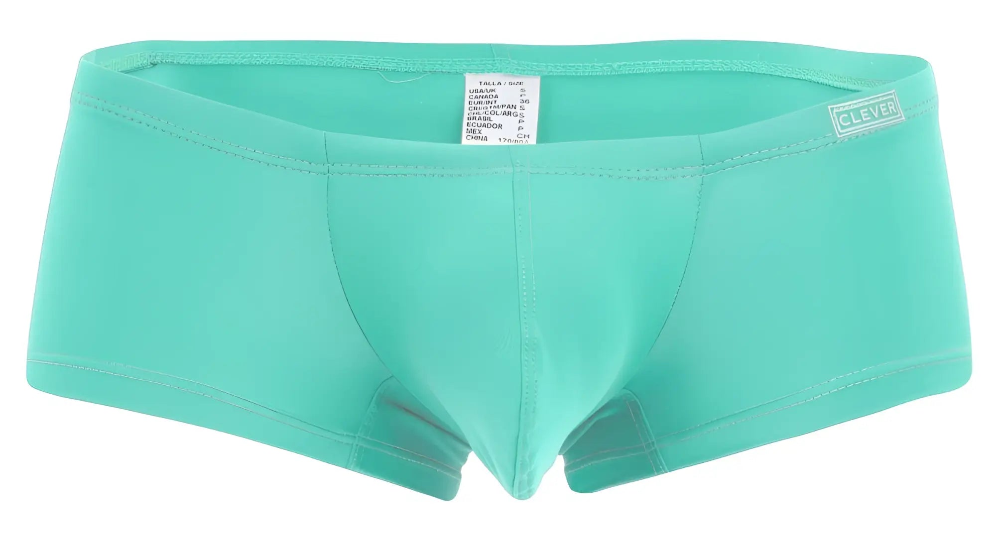 Clever 229961 3PK australian latin trunks men’s turquoise briefs with smooth stretchy fabric and minimalist design
