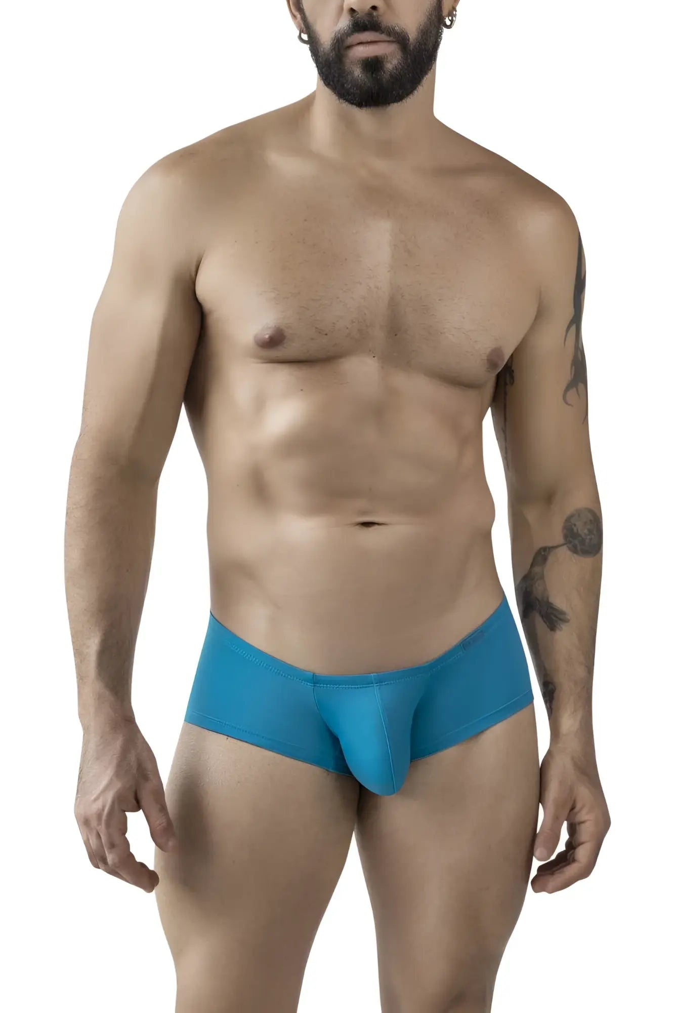 Blue clever 229962 athletic briefs with a snug form fitting design in multi colored australian latin trunks 3pk