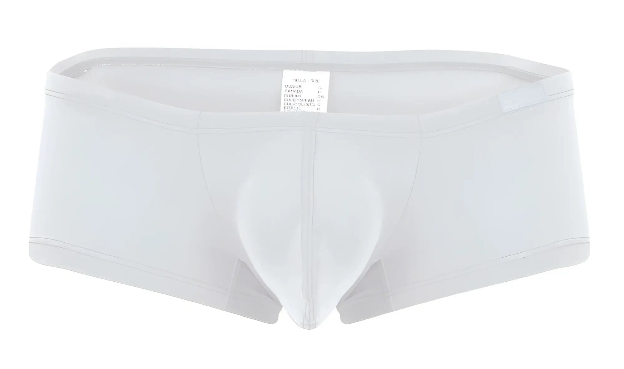 White men’s briefs with a smooth form-fitting design and elastic waistband in clever 229964 3pk australian latin trunks multi-colored