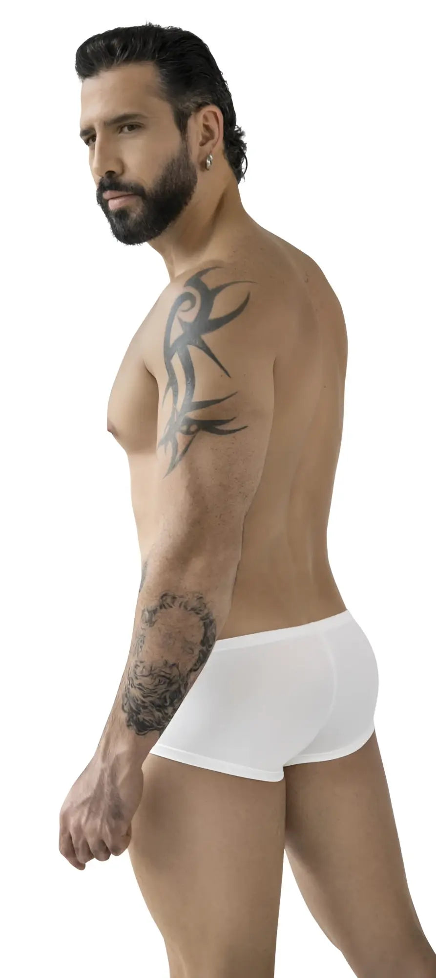 White briefs from clever 229964 3pk australian latin trunks with smooth form-fitting design in multi-colored fabric