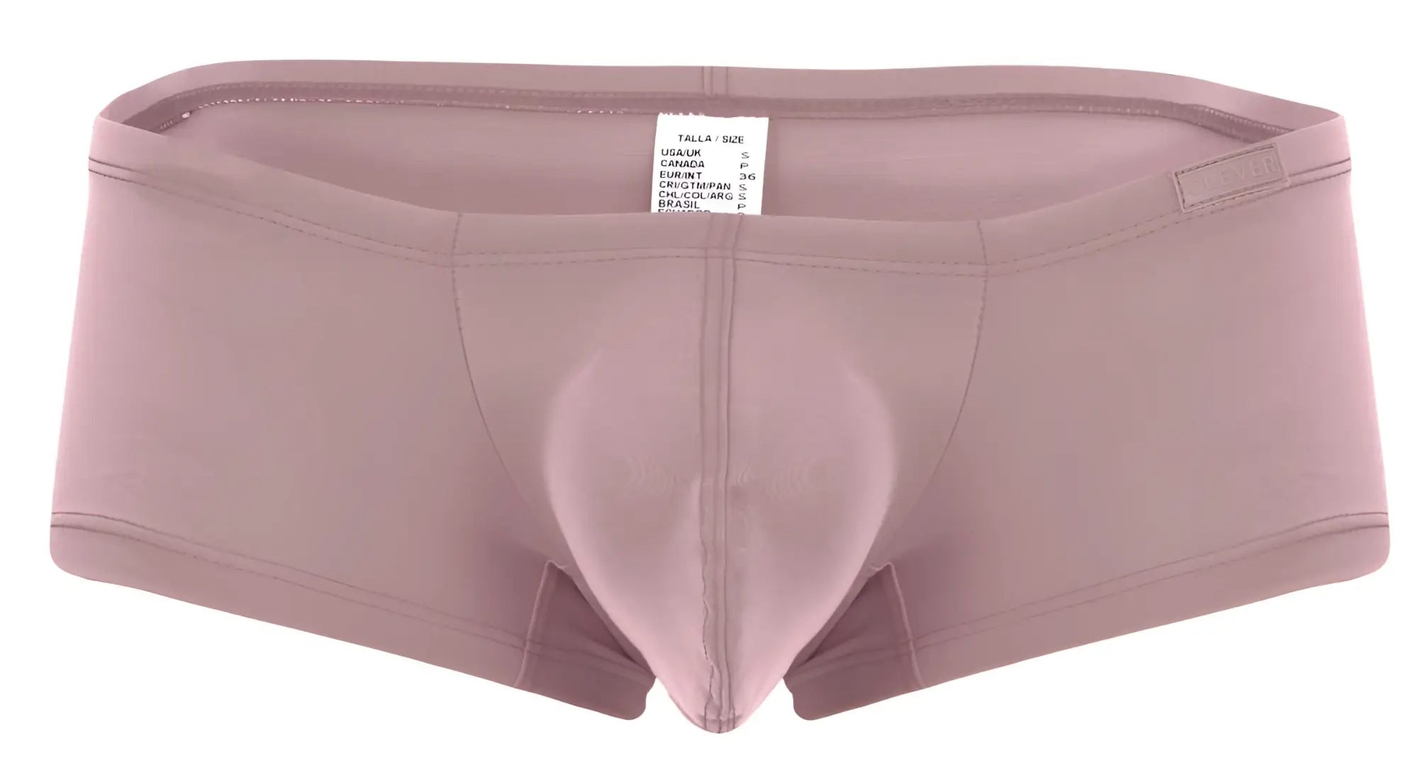 A soft mauve clever 229965 men’s brief with a molded pouch and seamless construction from the australian latin trunks 3pk