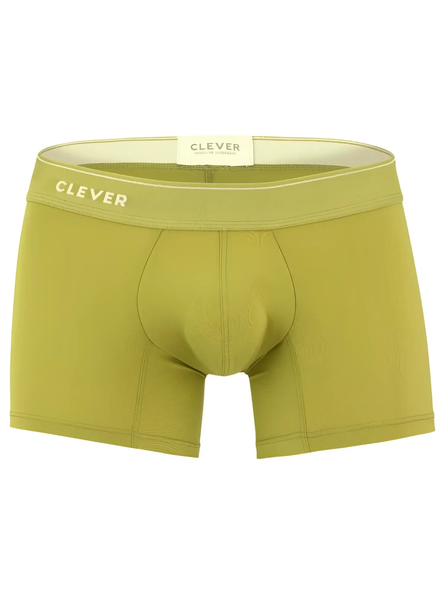 Clever 26008 Atenea green boxer briefs with a logo waistband and contour pouch.