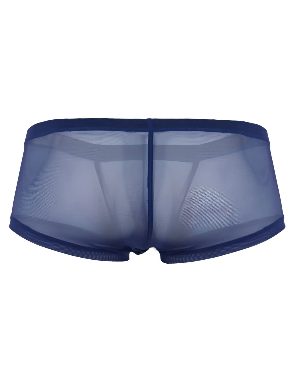 Navy blue sheer mesh briefs with solid waistband from clever 26067 3pk australian latin trunks multi-colored set