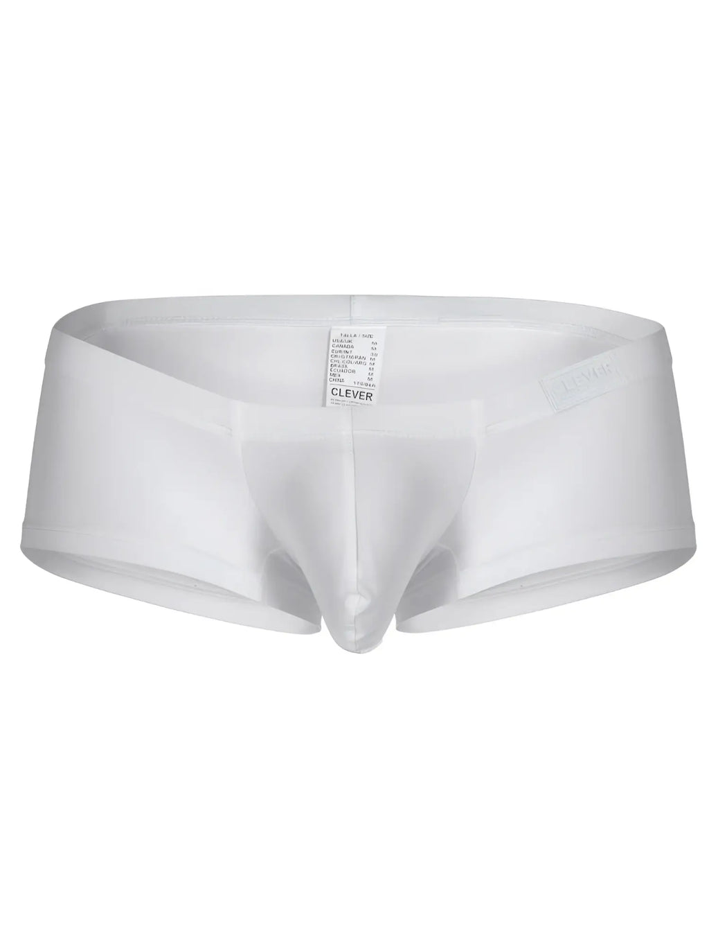 White clever brand men’s briefs with smooth form fitting design from clever 26069 3pk australian latin trunks multi-colored set