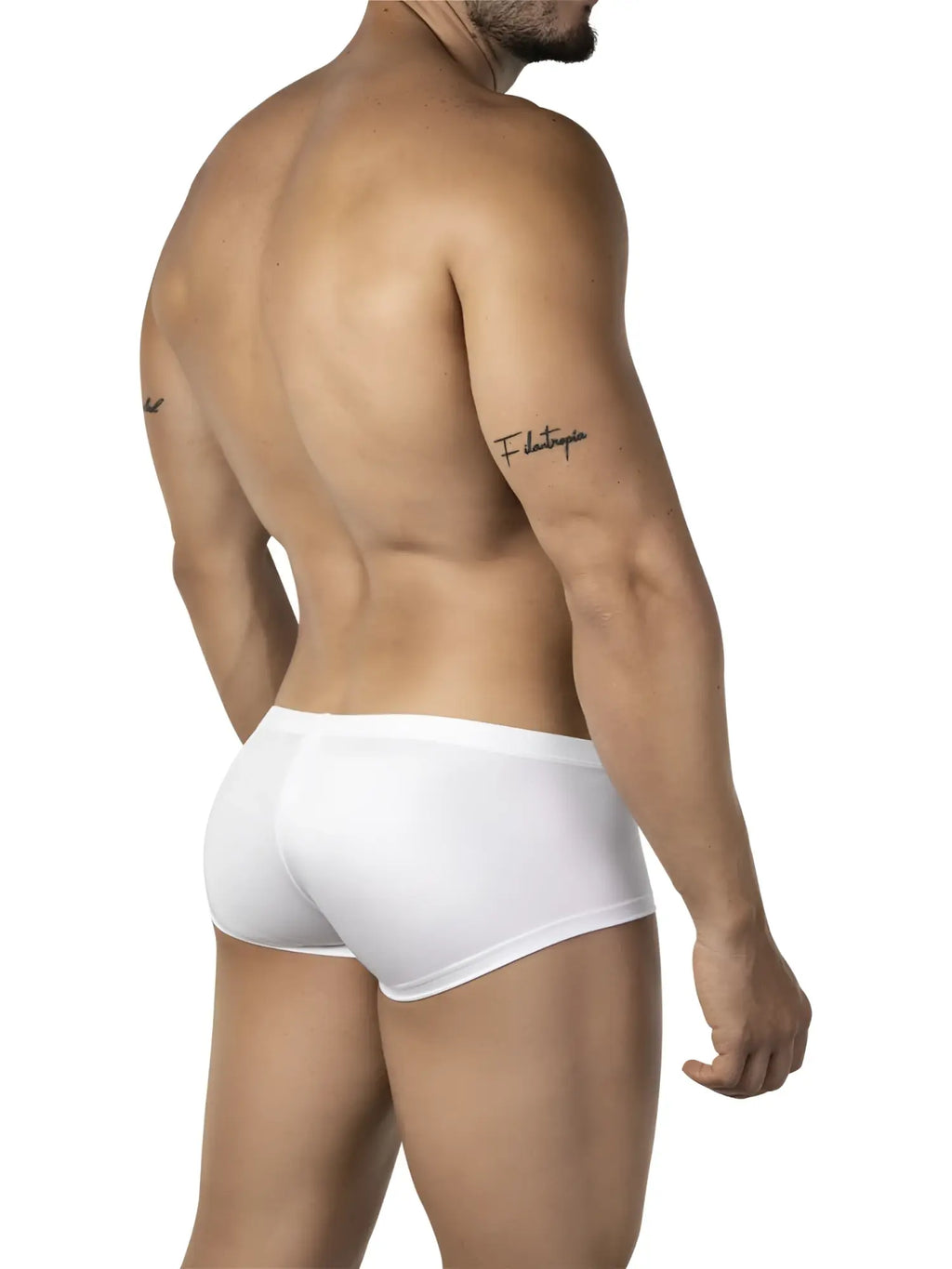 White briefs with a smooth form-fitting design from clever 26069 3pk australian latin trunks in multi-colored pack