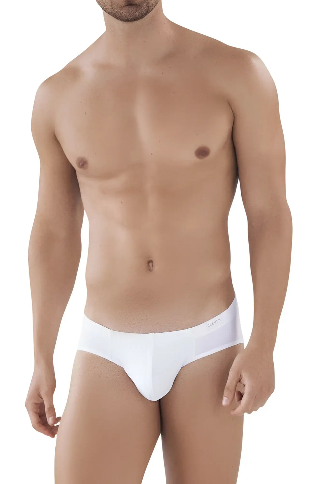 White calvin klein briefs with smooth form-fitting design from clever 519940 2pk australian briefs in black and white