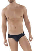 Black clever 519940 2pk australian briefs with subtle cleto branded elastic waistband in black and white colors