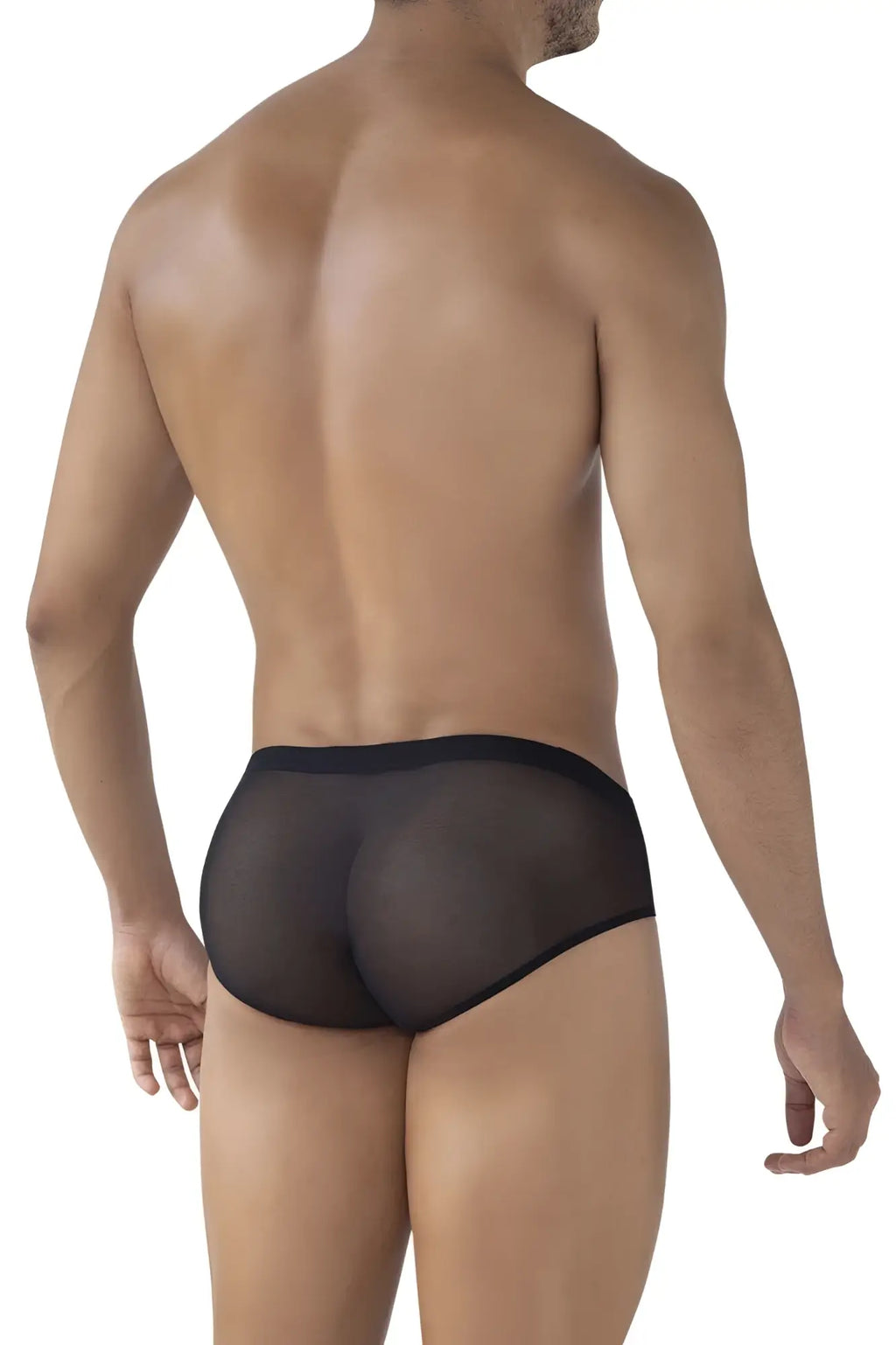 Black sheer mesh briefs from clever 519962 3pk australian latin briefs in black color and lightweight material