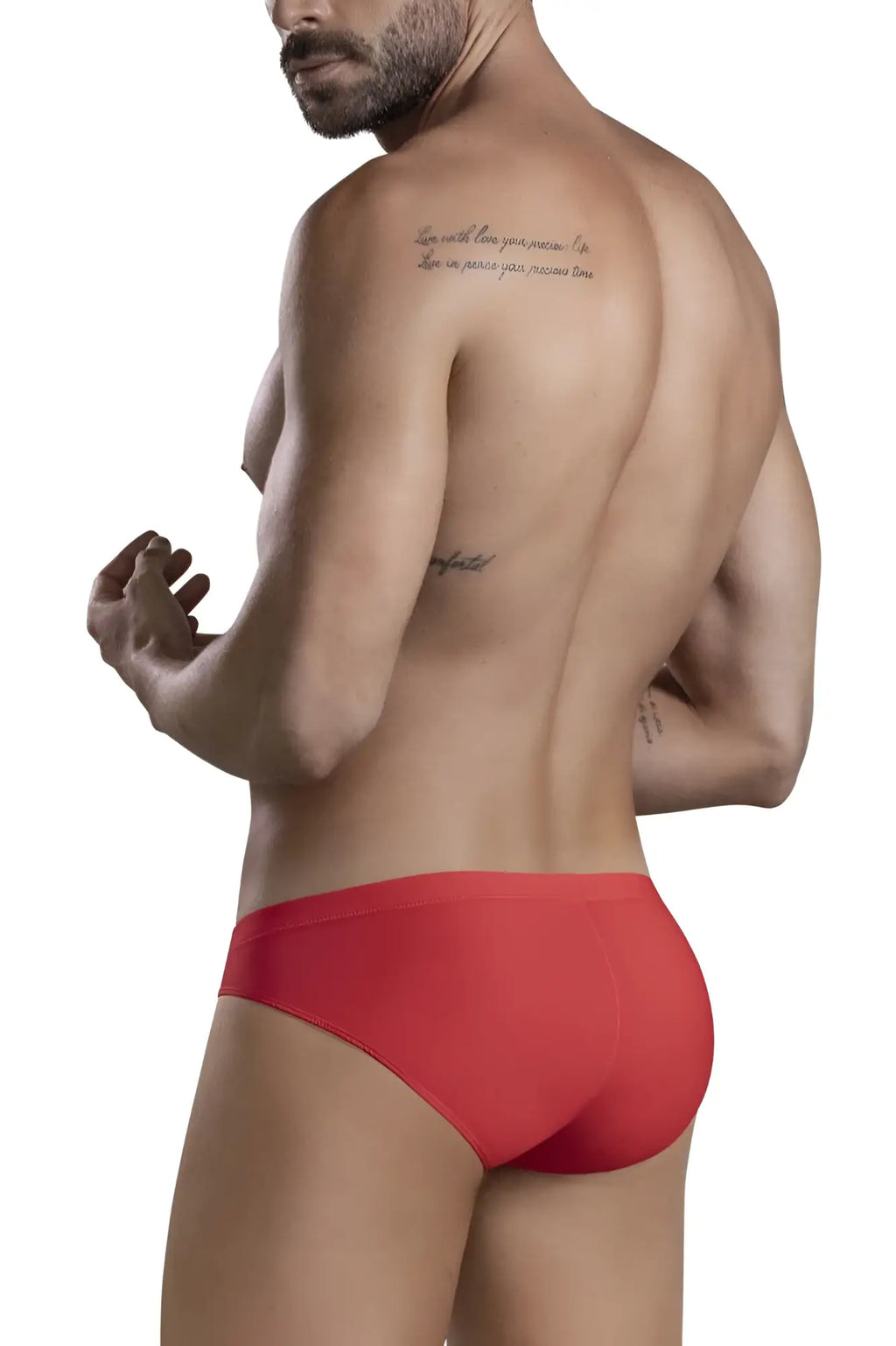 Red men’s briefs from clever 519967 7PK briefs color multi-colored pack made of soft breathable cotton blend