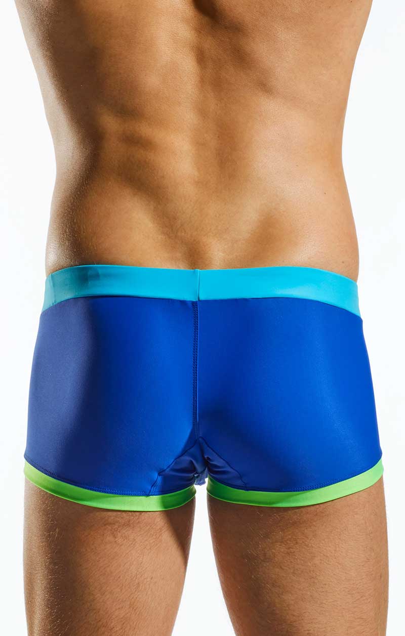 Cocksox Tritone Square Cut Trunk Swimwear Ace Blue CX08WB Size S