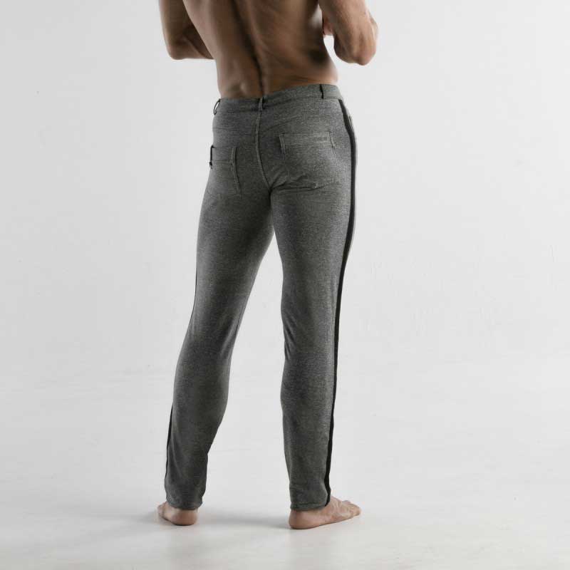 Pantalón elástico de cinco bolsillos Code 22 gris 9708 talla 30