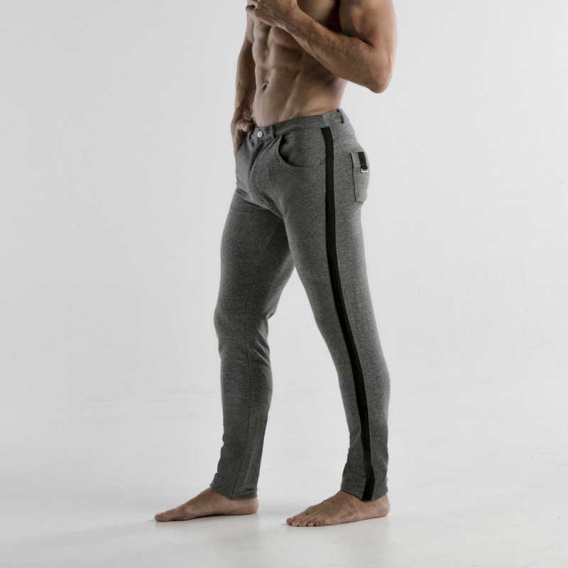 Pantalón elástico de cinco bolsillos Code 22 gris 9708 talla 30