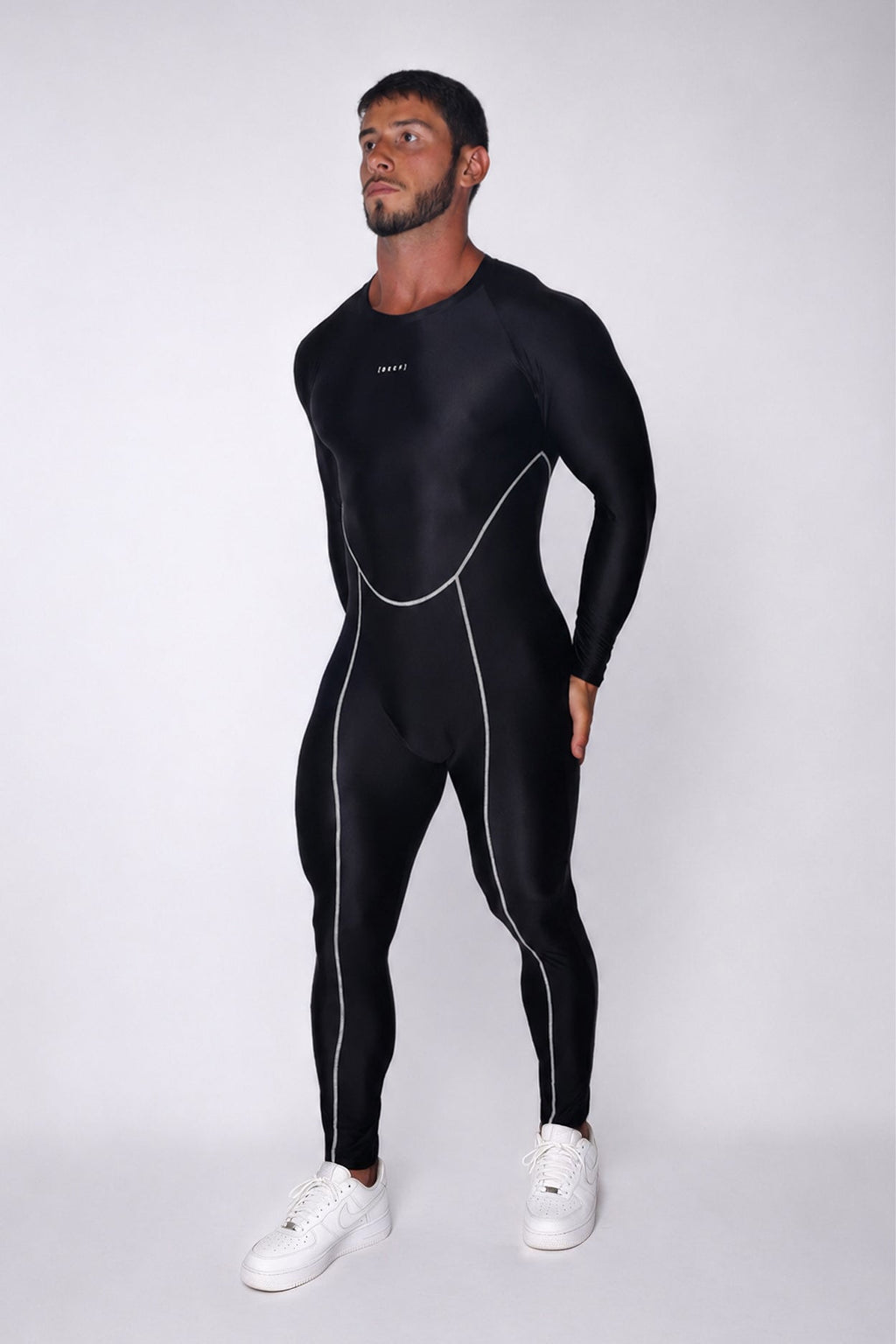 JJ Malibu Men's Contour Me Bodysuit - Midnight Black