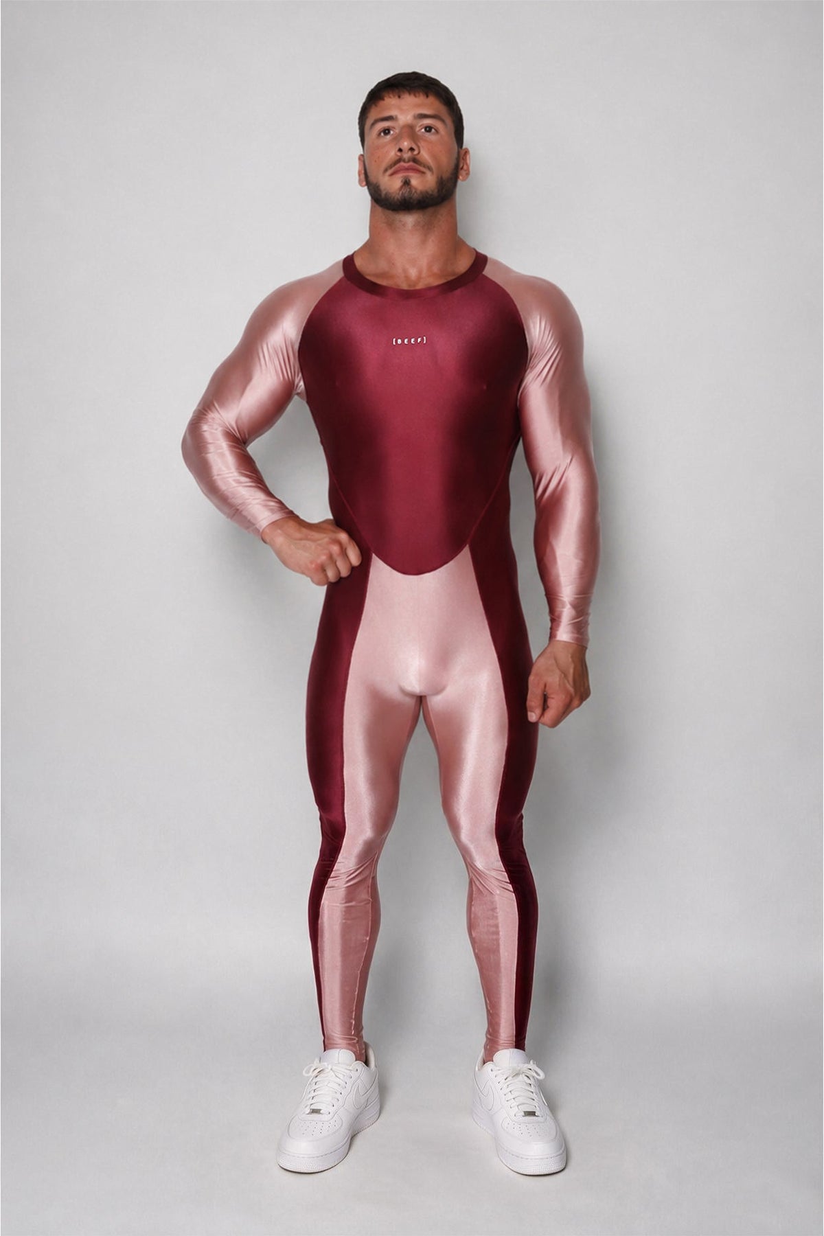 JJ Malibu Men's Contour Me Bodysuit - Pink Berry