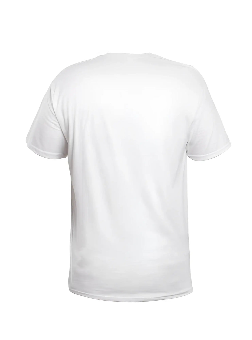 White cotton crew neck t-shirt with short sleeves made of soft breathable fabric for casual wear