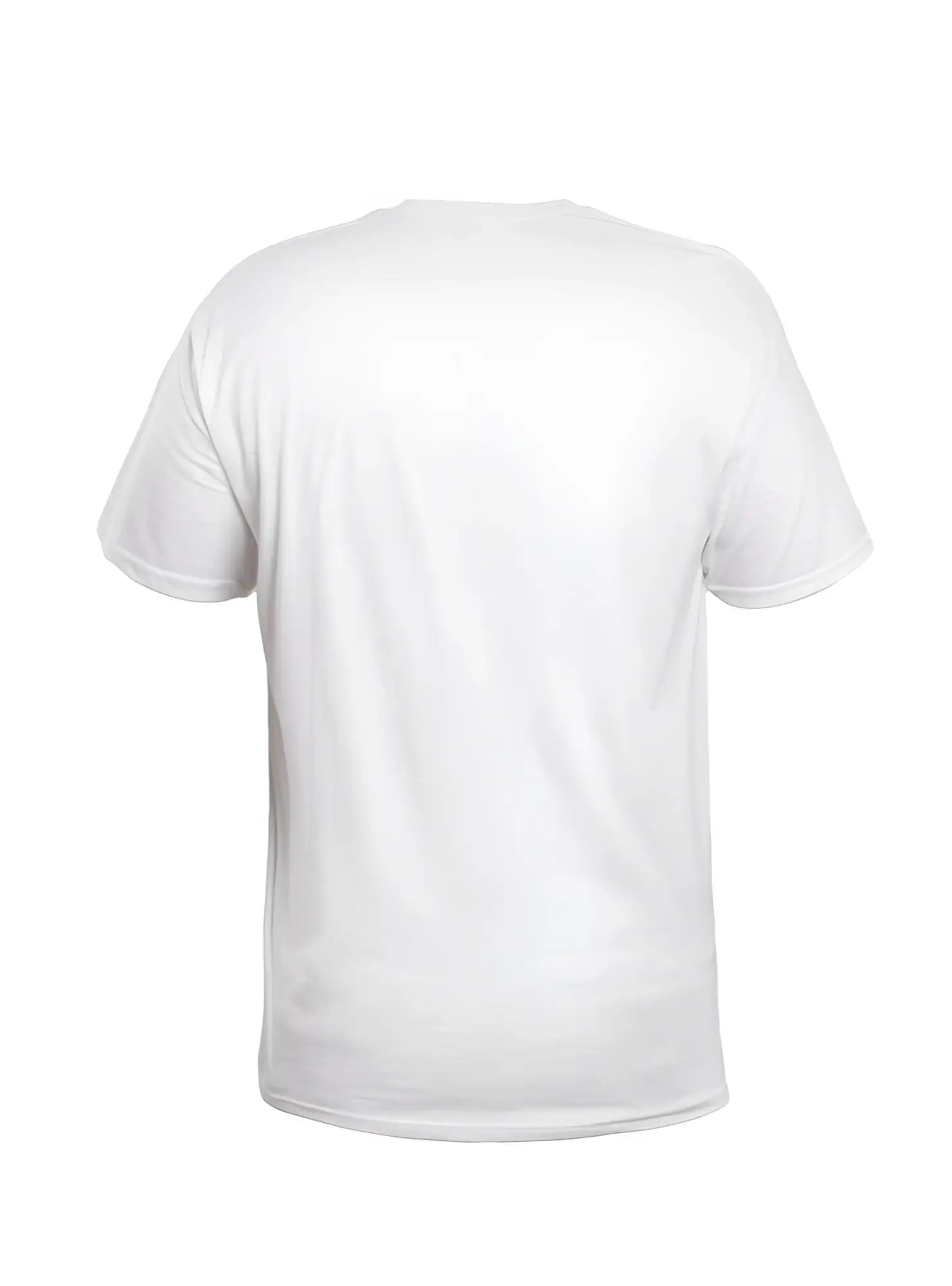 White cotton crew neck t-shirt with short sleeves made of soft breathable fabric for casual wear