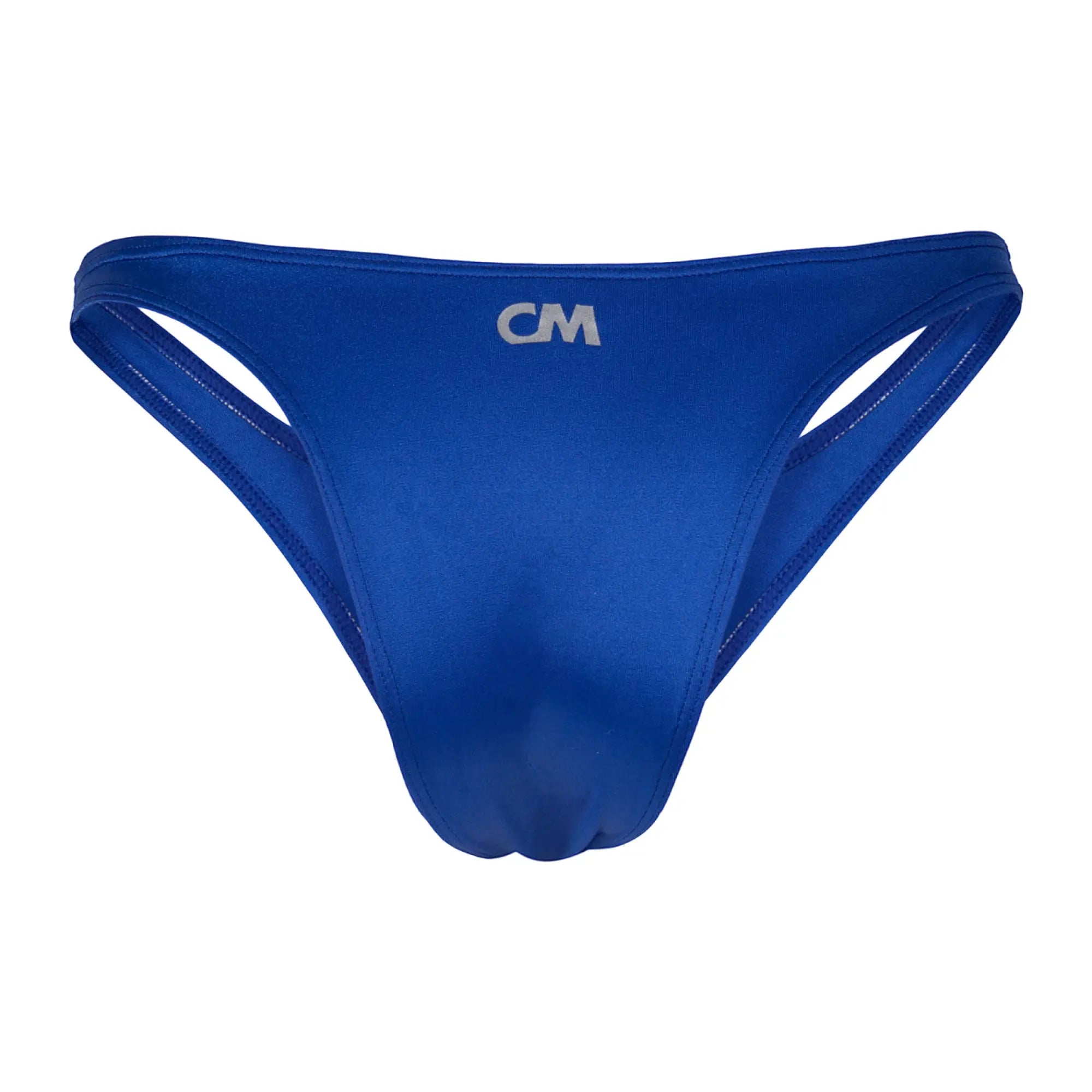 Royal blue cover male bikini thong cm brand with smooth stretchy fabric and subtle edge stitching for men cmi074