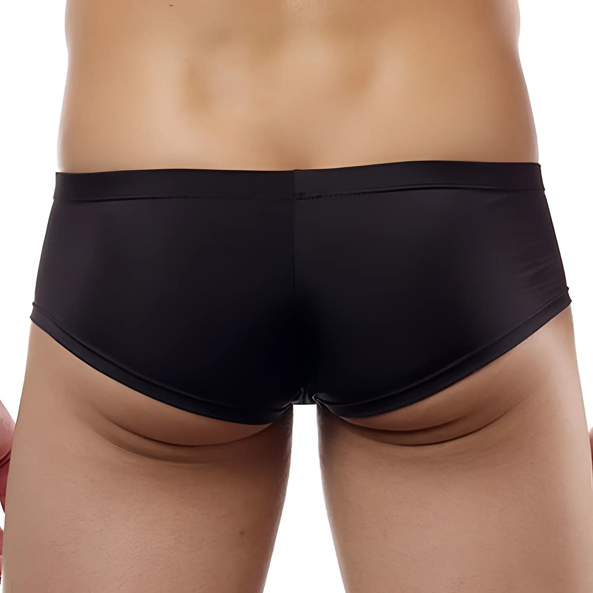 Black smooth-fitting brief with sleek minimalist design by cover male cm113 bikini brief for comfortable wear