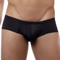 Cover male cm113 bikini brief in black with smooth stretchy fabric and contoured design for a snug fit