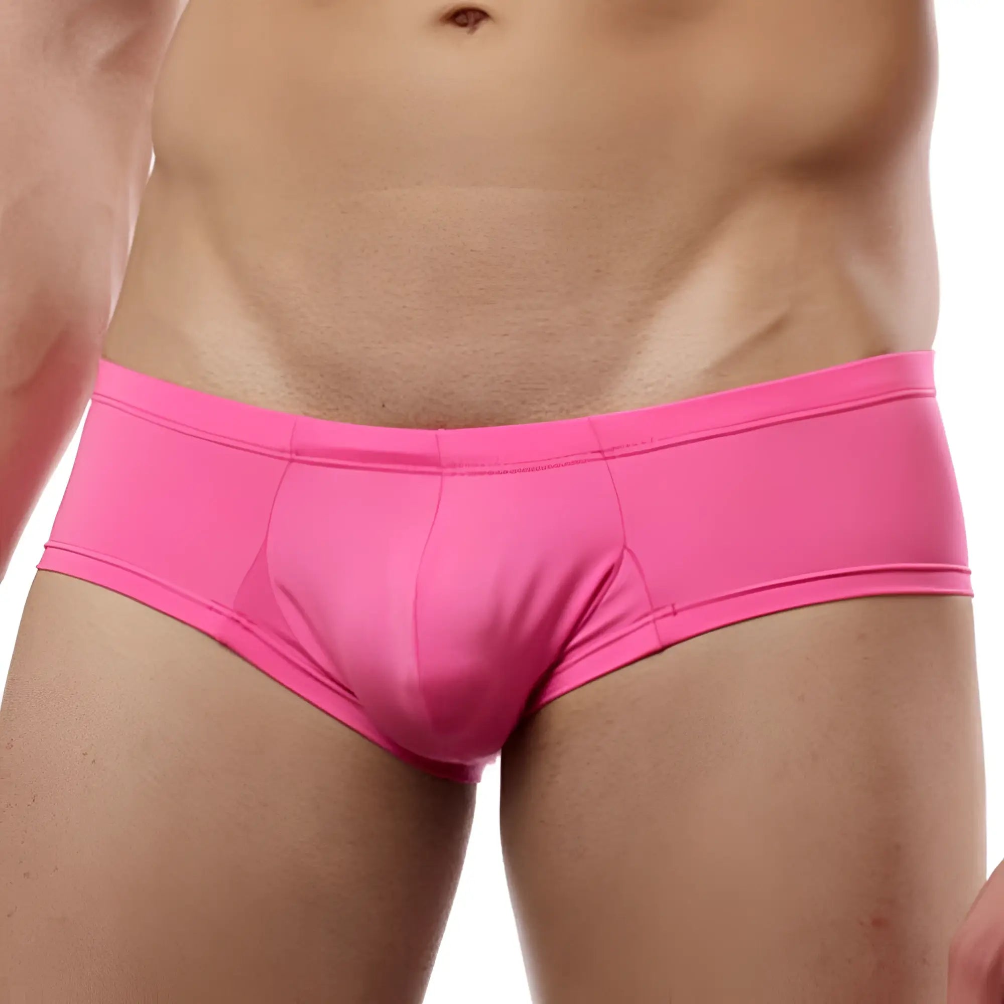 Bright pink cover male cm113 bikini brief with smooth stretchy fabric and contoured fit for comfortable wear