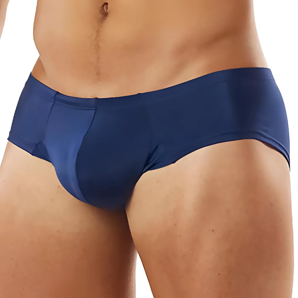 Navy blue cover male CM113 bikini brief with smooth stretch fabric and form-fitting design for comfortable wear