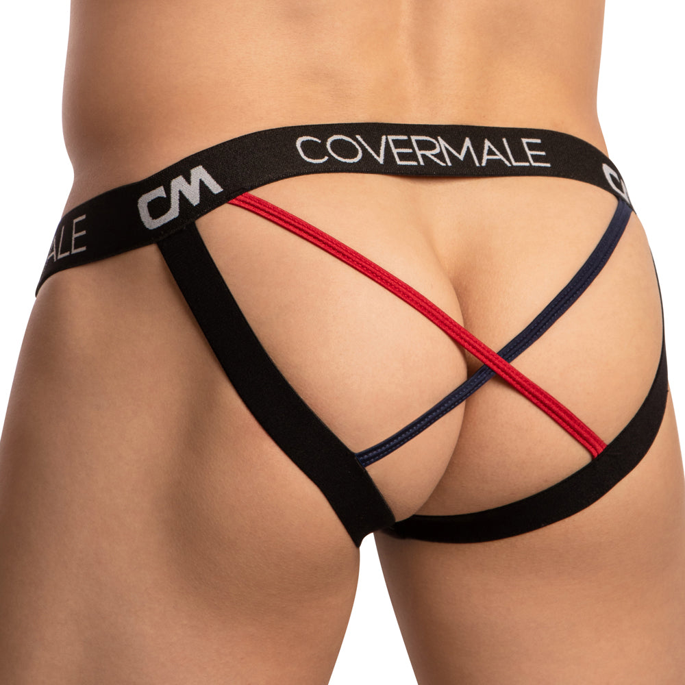 Funda para suspensorio masculino CME029 con tiras cruzadas en la espalda