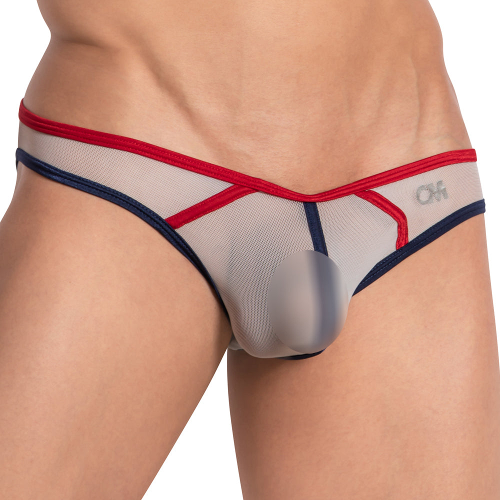 Bikini transparente con corte en color CMI066 para hombre