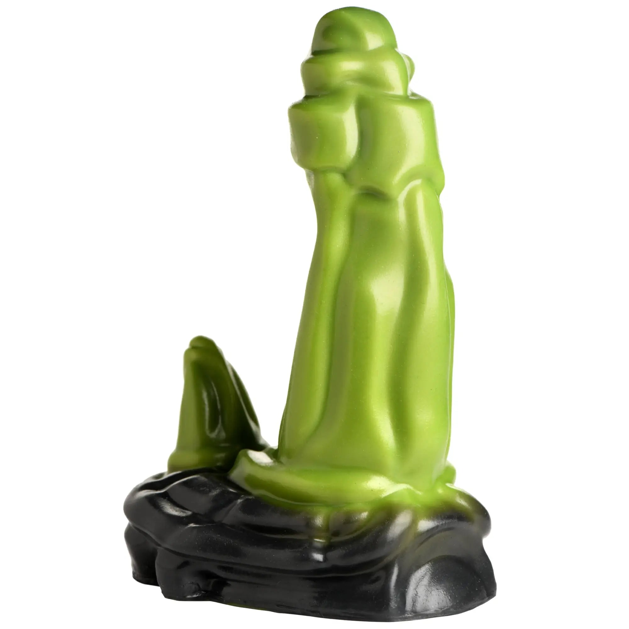 Creature Cocks Orc silicone dildo: a lime-green, fantasy-style phallic toy with a black base.
