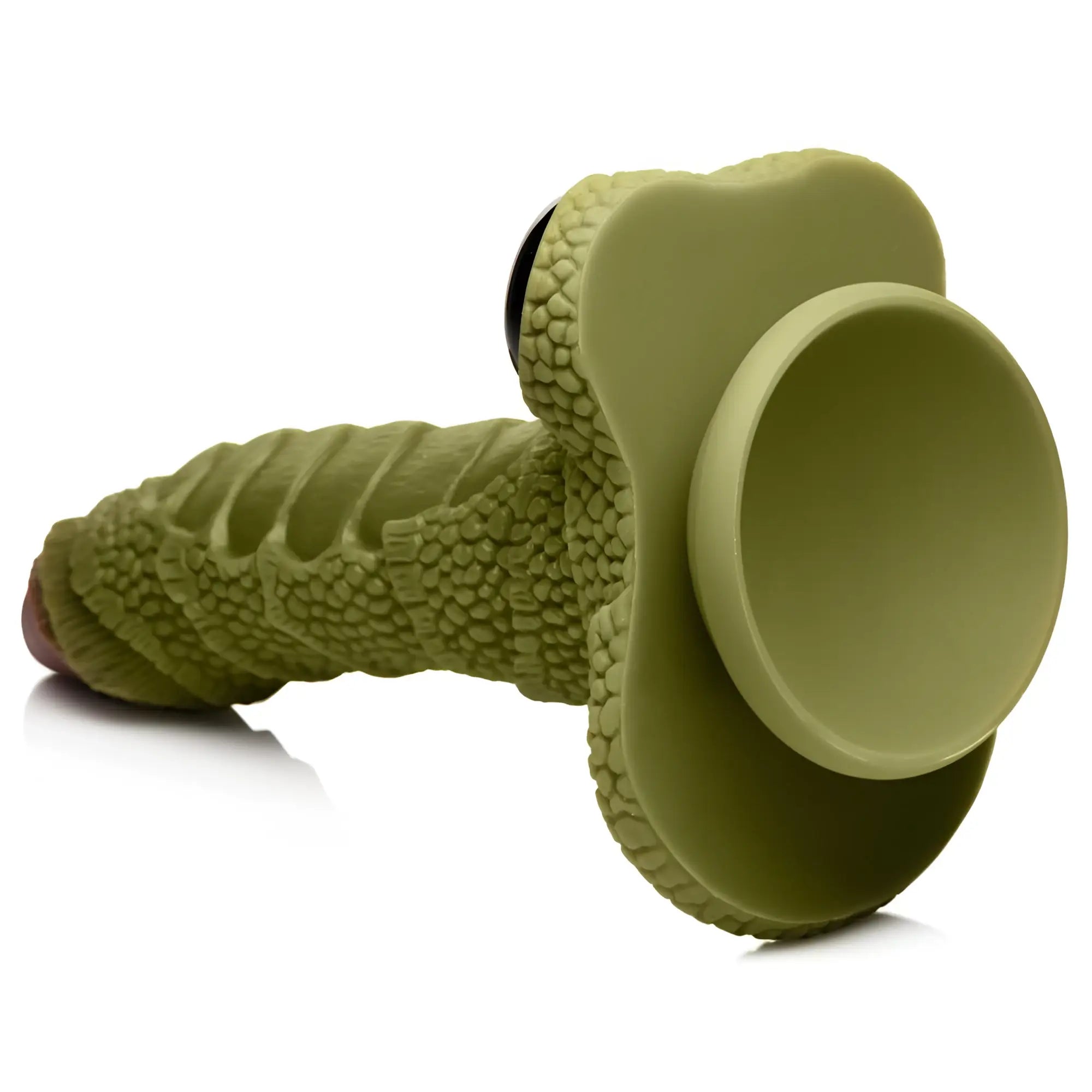 Creature Cocks Swamp Monster: A green, scaly, silicone dildo with a textured, fantasy-style shaft and suction base.