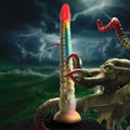 Creature Cocks Tenta-Dick silicone dildo, featuring a multi-colored, textured tentacle design with a suction cup base.